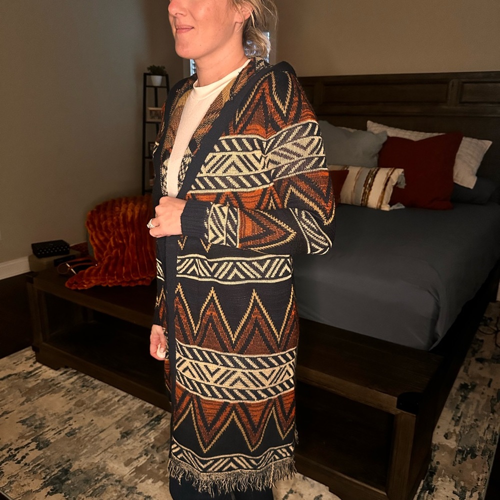 Chic Chevron Knit Cardigan